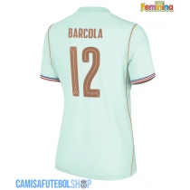 Camisa de time de futebol França Bradley Barcola #12 Replicas 2º Equipamento Feminina Mundo 2026 Manga Curta